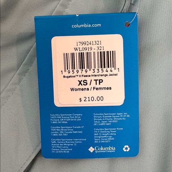 Columbia Women's XS Fleece Interchangeable 3-in-1 Jacket NWT - Picture 11 of 11